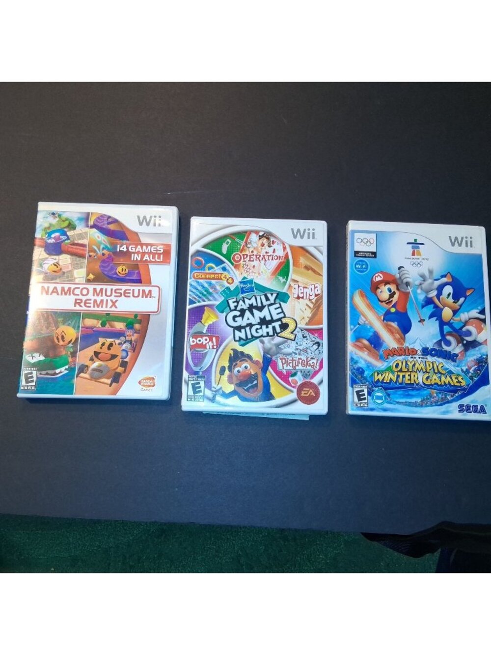 Mario & Sonic Olympic Winter Games / Family Game Night / Namco Museum Remix Wii